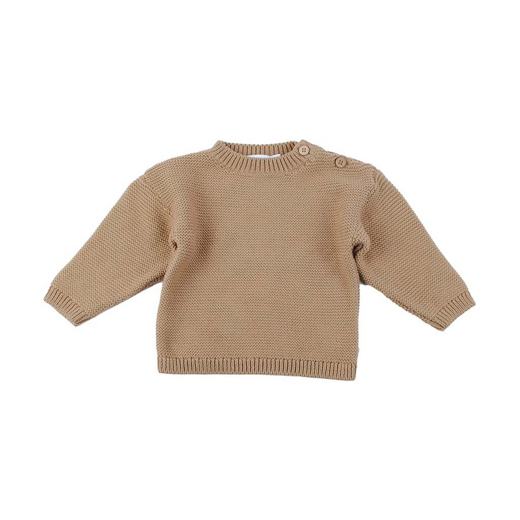 Gebreide trui beige/bruin