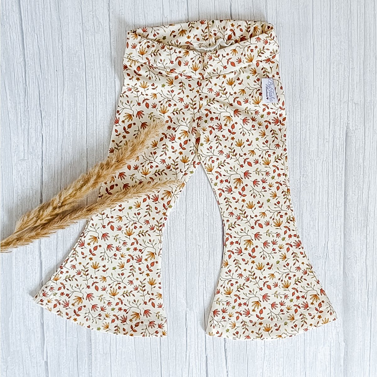 Flared pants kastanjeblad