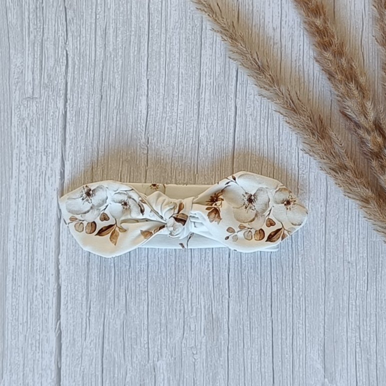 Knoophaarband Jasmijn bloemen