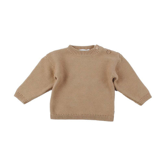 Gebreide trui beige/bruin