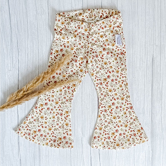 Flared pants kastanjeblad