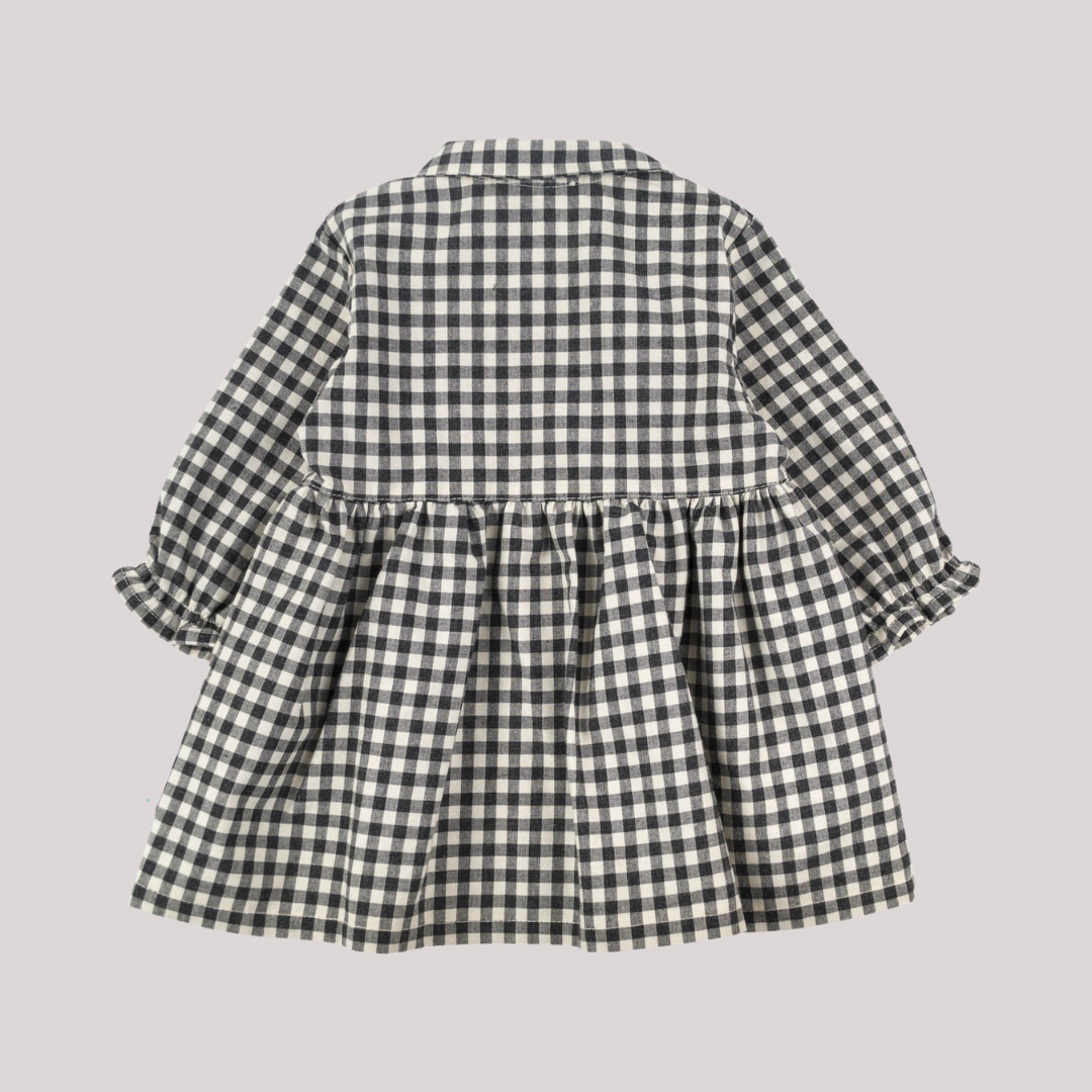 Jurk ruitjes zwart/wit