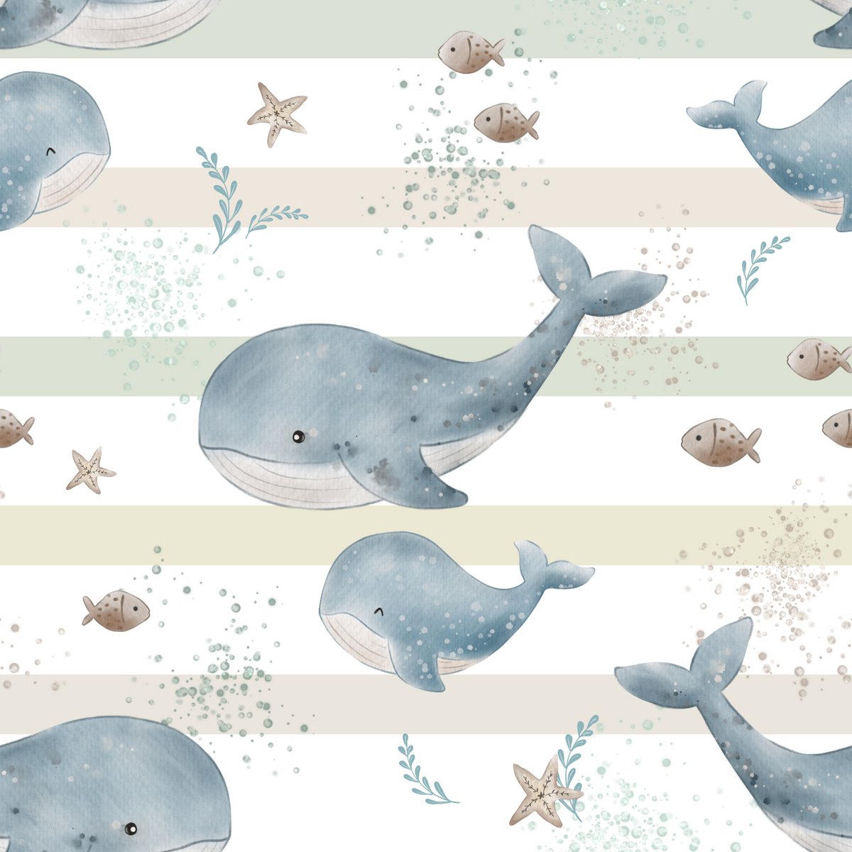 Harembroekje walvis & baby walvis