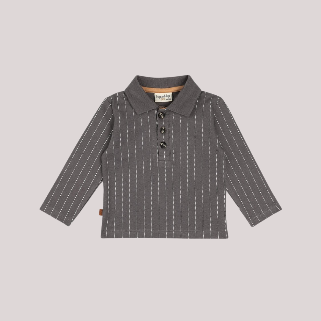 Lange mouwen polo met strepen