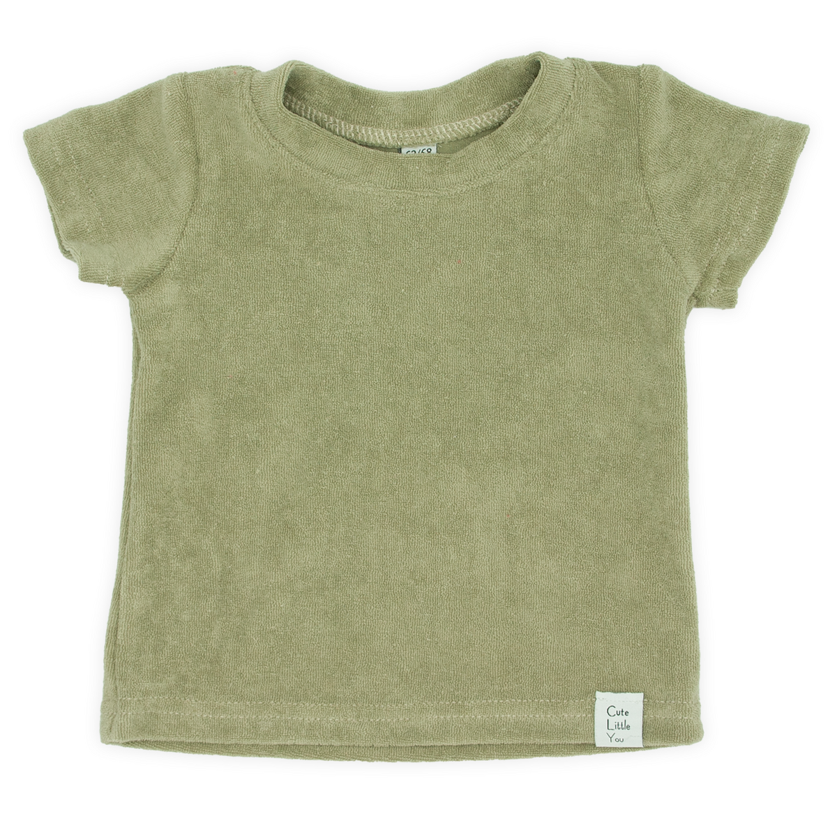 Olijfgroen Badstof Kinderset – Comfortabel en Stijlvol