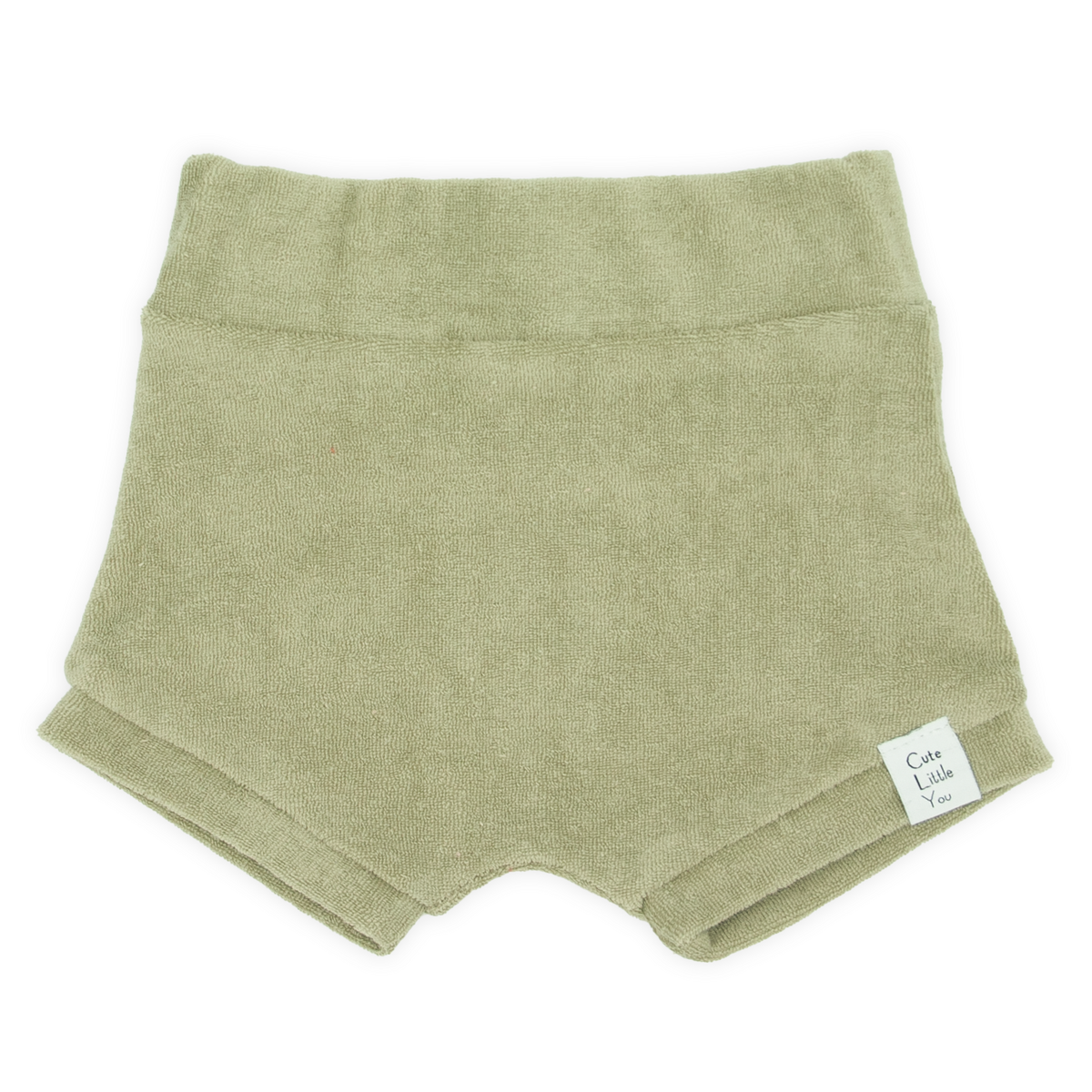 Olijfgroen Badstof Kinderset – Comfortabel en Stijlvol