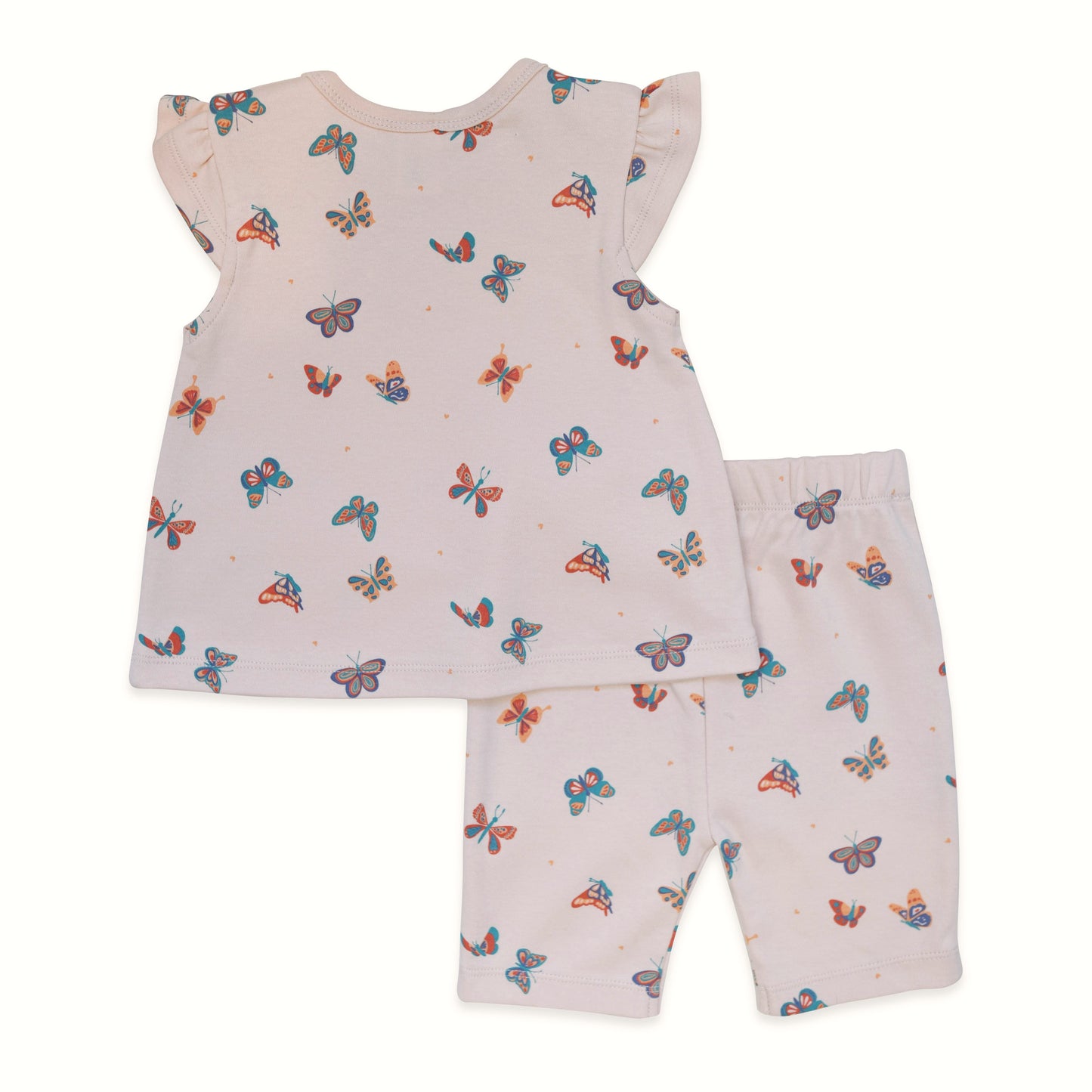 Twee-delig set – Vlindermotief – Roze